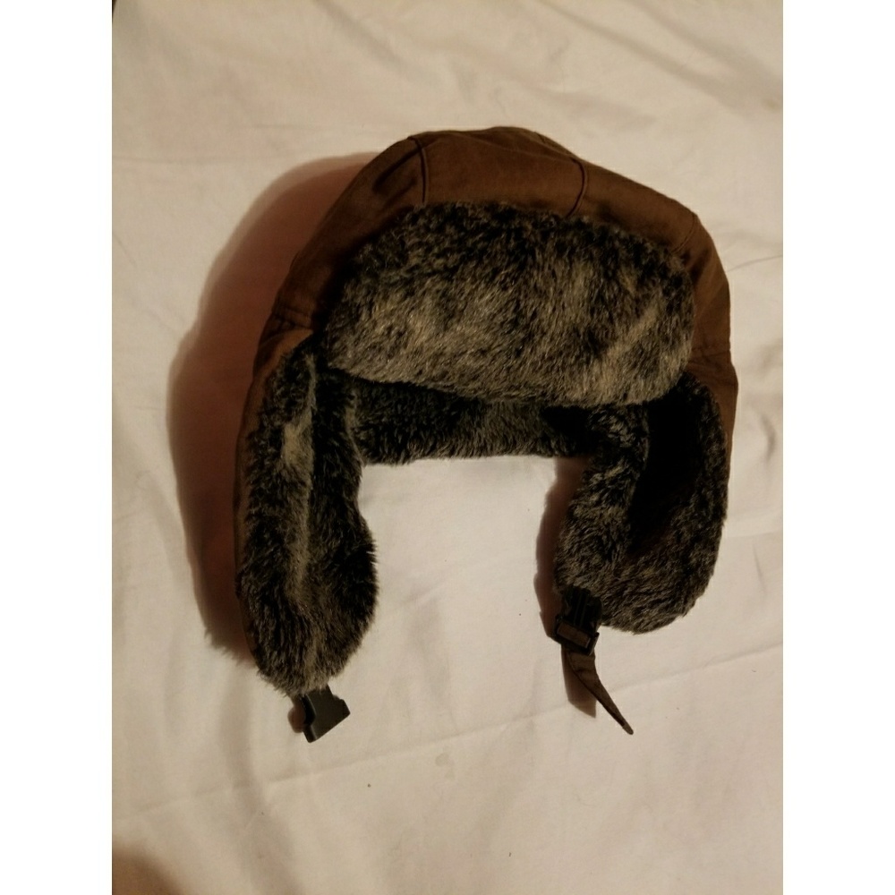 Faux fur trapper hat